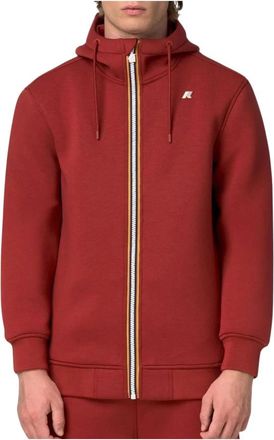 K-Way Rainer Spacer Hoodie - - Sweatshirts & Hoodies - Uomo - Rosso - L