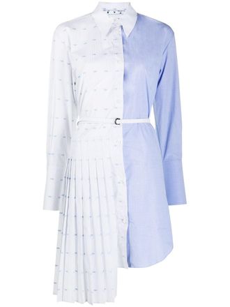 Off-white Chemisier plissettato - Bianco