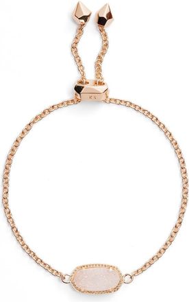 Kendra Scott Elaina Bracelet in Iridescent Drusy/Rose Gold at Nordstrom