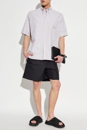 Fendi Shirt With Logo, Mens, Beige