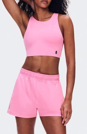 On Core 2-in-1 Crop Performance Tank in Bubblegum at Nordstrom, Size X-Large