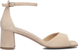 Notre-V Schoenen, Dames, Beige, 39 EU, Su&egrave;de, Elegante Sandalen met Blokhak