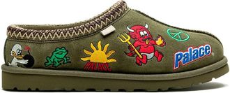 UGG x Palace Burnt Olive Tasman slippers - unisex - Suede - 10 - Green