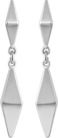 Vince Camuto Pyramid Linear Drop Earrings in Rhodium at Nordstrom Rack