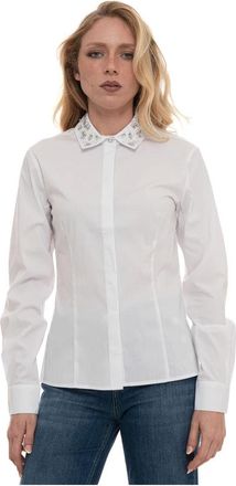 Liu Jo Blouse - Dames - Overhemden - Wit - XL - Katoen - Overhemden
