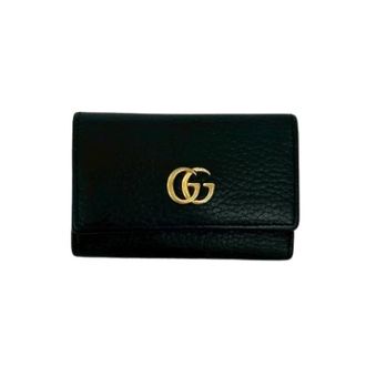 Gucci Pre-owned GG Marmont Leren Sleuteletui - Heren - Vintage Accessoires - Zwart - ONE Size - Leer - Vintage