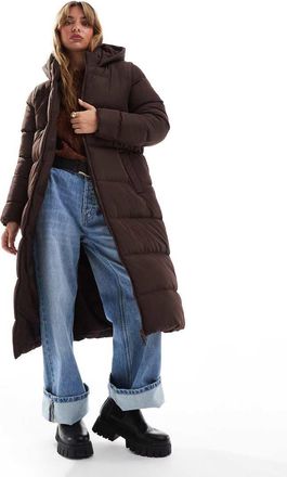 Threadbare Piumino e gilet 2 in 1 taglio lungo marrone con zip