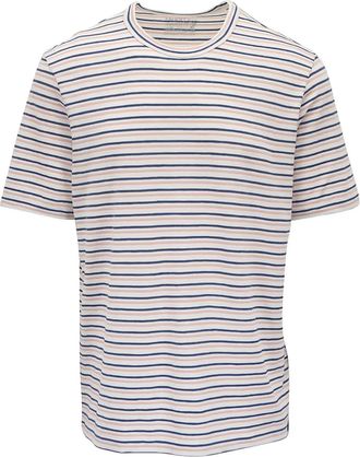 Faherty T-shirt a righe - Bianco