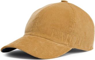 Patou logo-embroidered corduroy cap - unisex - Cotton/Cotton - S - Neutrals