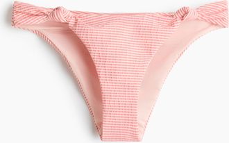 H&M Cheeky Bikinihose - Rosa/Hellbeige Gestreift