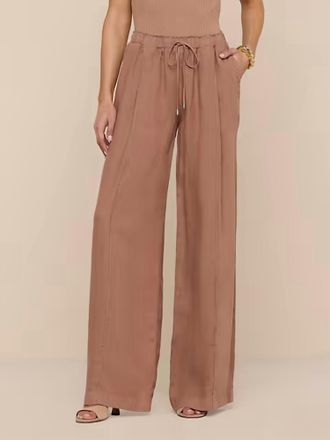 L'agence Connie Drawstring Trouser In Hazelnut