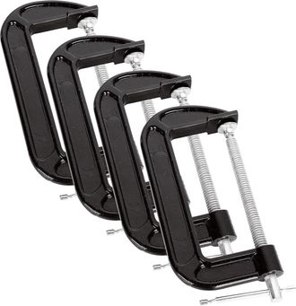 OEM Juego De 4 Sargentos En G De Alta Resistencia De 150 Mm Para Carpinter&iacute;a, Soldadura Y Reparaci&oacute;n De Autom&oacute;viles, Con Apertura De Mordaza De 15,2 Cm
