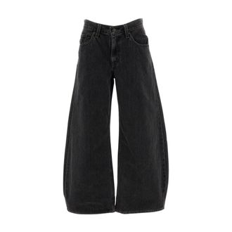 Levi's Teardrop Wijde Jeans - Dames - Jeans - Zwart - Maat: W24 Katoen