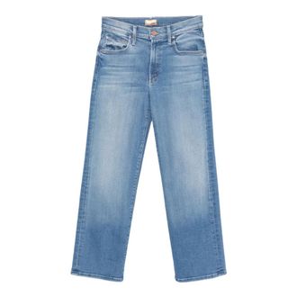 Mother Straight Jeans, female, Blue, Size: W25 Straight Jeans