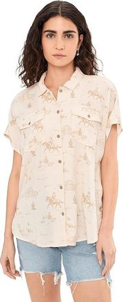 Ariat Badlands Shirt Womens Clothing Turtledove Ranchscape : 2XL, Rayon