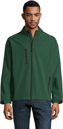 SOLS Heren Relax Soft Shell Jas (Fles groen)