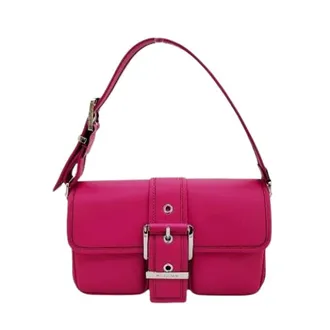 Michael Kors Pre-owned Shoulder Bags, female, Pink, Size: ONE SIZE Pre-owned Colby Leather Shoulder Bag