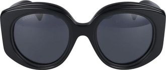 Gucci Zwart Grijs Zonnebril Gg1308S Stijl - Dames - Accessoires - Zwart - Maat: 53 MM