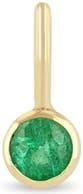 Zoë Chicco Bezel Set Emerald Charm in Yellow Gold at Nordstrom