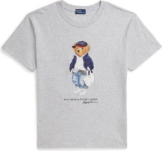Ralph Lauren T-shirt met korte mouwen en ronde hals met teddybeer