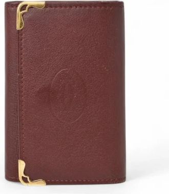 Cartier Pre-owned Leather key-holders - unisex - Vintage Accessoires - Rood - ONE Size - Vintage