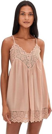 Free People Fiona Slip Womens Underwear Blush Sand : LG (Womens 12-14), Viscose