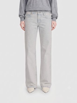Frame Denim The Saturday High-Waist Wide-Leg Jeans in Denim