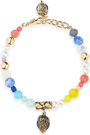 Kurt Geiger Mixed Stone Eagle Charm Bracelet in Gold/Multi at Nordstrom Rack
