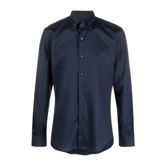 Fay Blauw Casual Overhemd - Heren - Casual Overhemden - Blauw - XL - Overhemden