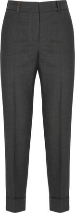 PESERICO Broeken, Dames, Grijs, XS, Straight Broeken