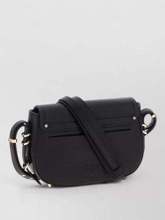 Pinko mini calfskin leather shoulder bag