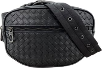 Bottega Veneta Black Leather Fanny Pack (Pre-Owned)