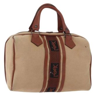 Saint Laurent Pre-owned Handbags, female, Brown, Size: ONE SIZE Pre-owned Boston Bag