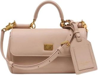 Dolce & Gabbana Handbags, female, Pink, Size: ONE SIZE My Sicily Handbag