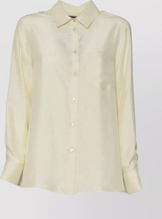 Max Mara long sleeve collared button down top