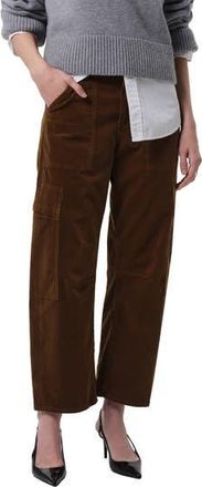 Citizens Of Humanity Marcelle Low Rise Barrel Corduroy Cargo Pants in Manuka (Bronze) at Nordstrom Rack, Size 31