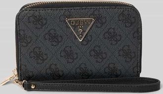 Guess Portemonnaie mit Label-Detail Modell LAUREL in Anthrazit, Größe 1