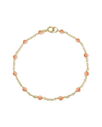 Jewelmak 14K Pink Coral Bracelet