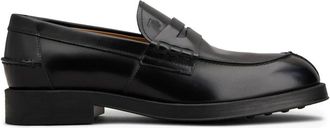 Tod's Zwarte Penny Slot Leren Schoenen - Heren - Loafers - Zwart - 42 EU - Schoenen