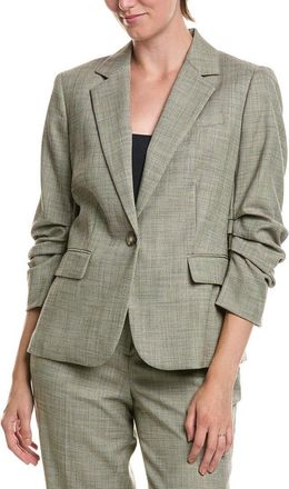 Anne Klein Scrunch Sleeve One Button Jacket