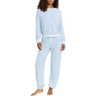 Honeydew Intimates Star Seeker Brushed Jersey Pajamas in Newlywed Hearts at Nordstrom, Size X-Large