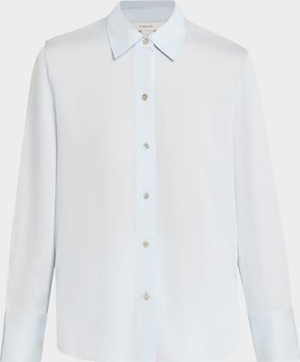 Vince Classic Button-Front Blouse