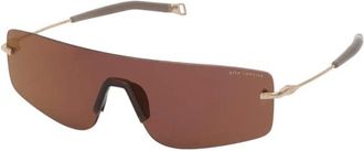 Dita Eyewear Accessoires, unisex, Geel, ONE Size, Gouden Acetaat Zonnebril - LSA 133