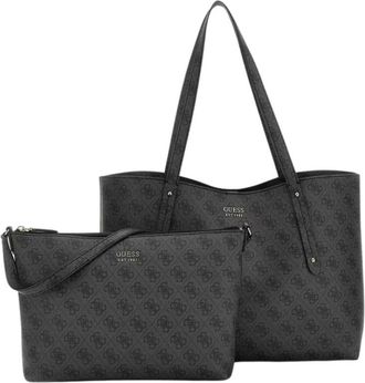 Guess Brenton Top Zip Tote - Dames - Shoppers - Grijs - S - Tassen