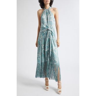 Cinq &agrave; Sept Hendrix Paisley Teresa Dress in Gardenia/blue Graphite at Nordstrom, Size 4