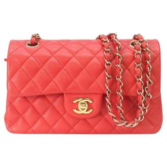 Chanel Pre-owned Vintage Schoudertas - Dames - Pre-owned - Rood - Maat: ONE Size Leer