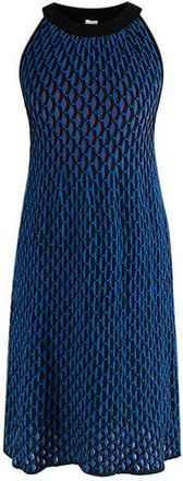 Missoni M blue & black knitted dress Size XS