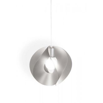 Linea Zero Atom L&aacute;mpara Colgante Plata Di&aacute;metro 54x H50 Cm