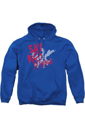 Gildan Superman Say No To Thugs Adult Pull Over Hoodie / Hooded Sweatshirt
