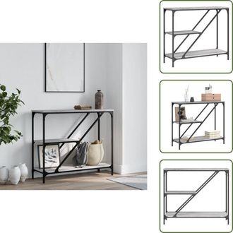 vidaXL Tavolino da corridoio - vidaXL Tavolino Consolle Grigio Sonoma 88,5x30x75 cm Legno Multistrato - Tavolino in legno multistrato